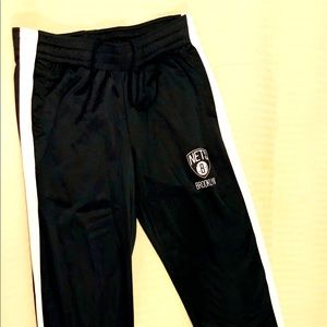 Brooklyn Nets NBA On-Court Black Warm Up Pants